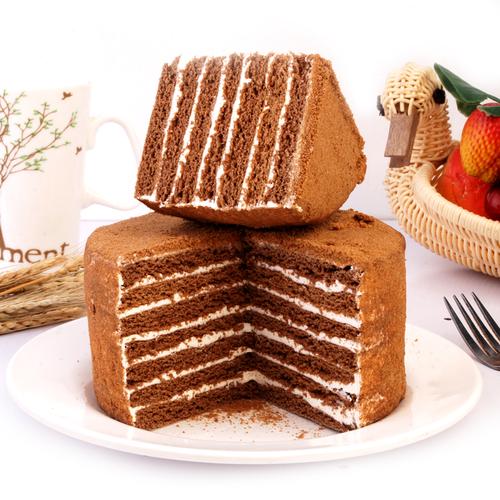 俄罗斯进口手工双提拉米苏蜂蜜奶油蛋糕正宗糕点零食礼盒450克山